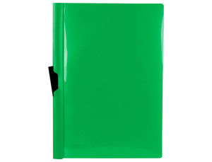 CARPETA DOSSIER PINZA LATERAL A4 VERDE 60 HOJAS LIDERPAPEL