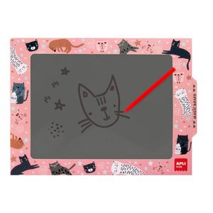 PIZARRA MAGICA CON BOLIGRAFO GATOS