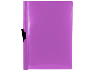 CARPETA DOSSIER PINZA LATERAL A4 LILA 30 HOJAS LIDERPAPEL